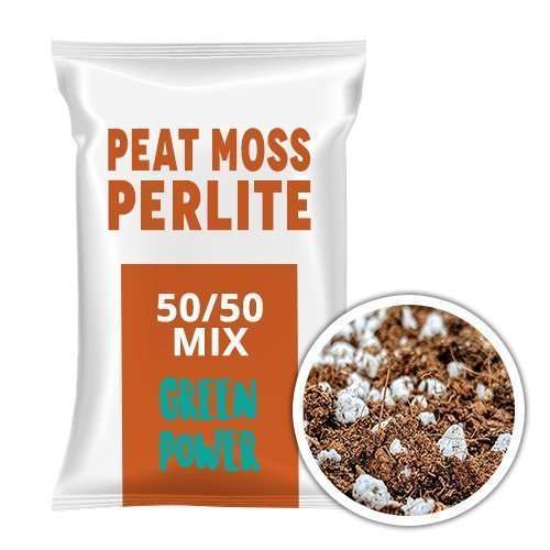 PEAT MOSS 50 + PERLITE 50 Mix Green Power